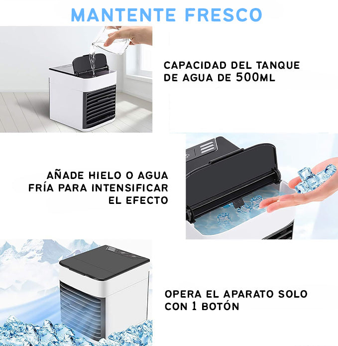 Aire Acondicionado Portátil 3 en 1 – Aire fresco donde vayas, sin cables