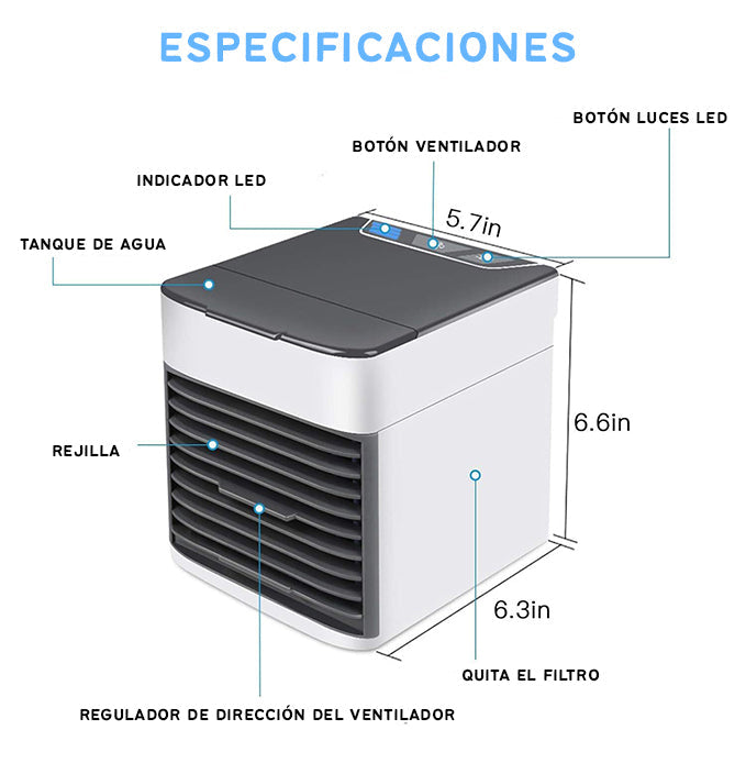 Aire Acondicionado Portátil 3 en 1 – Aire fresco donde vayas, sin cables