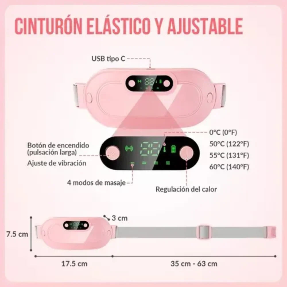 CINTURÓN DE ALIVIO MENSTRUAL Y CALAMBRES♨️